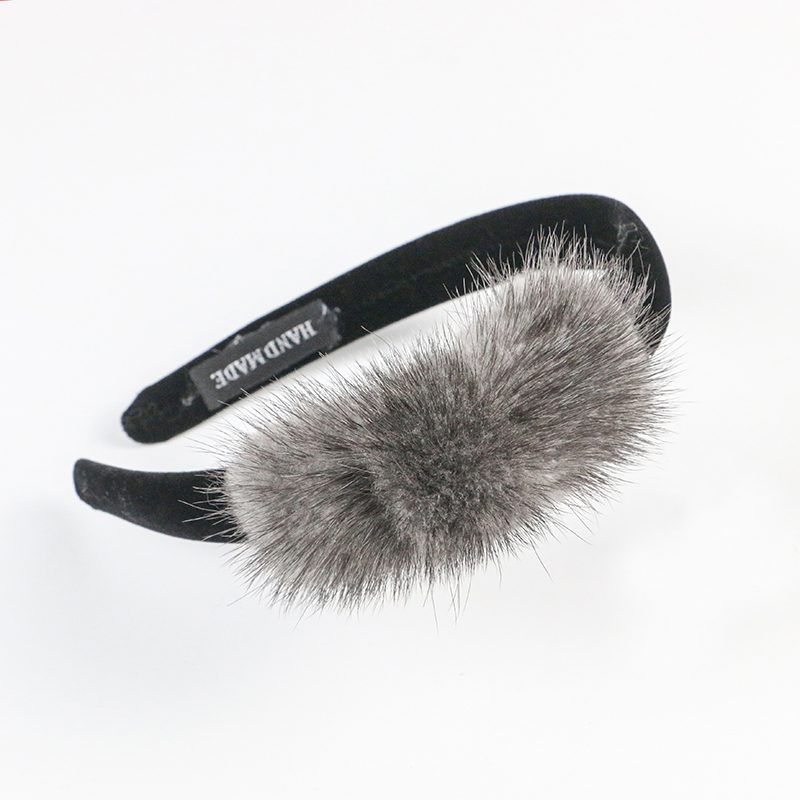 Women'S Vanity Accessories - Real Mink Cosmetic Headbands Women High