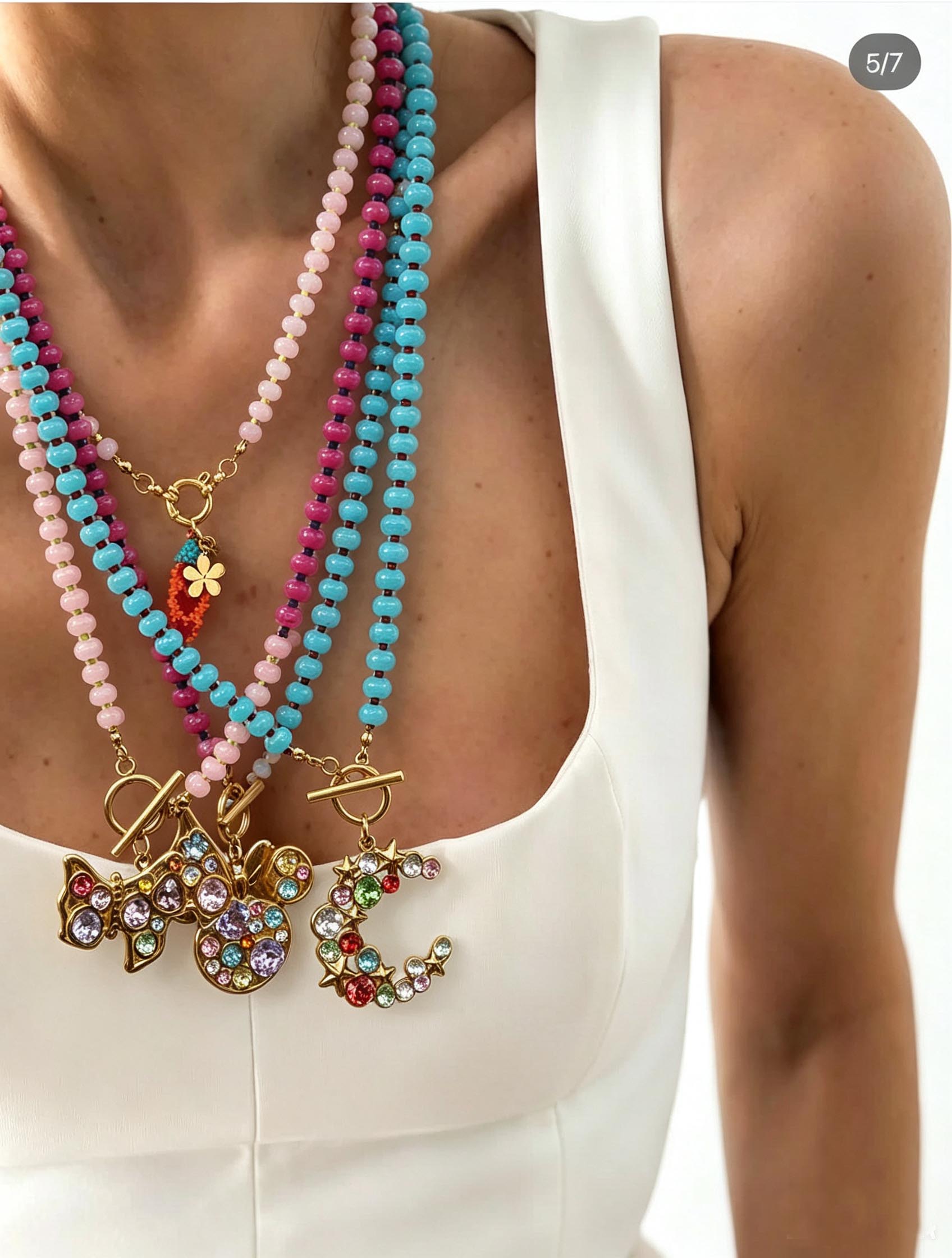 Women'S Accessories Trends 2026 - Handmade Bohemian Style Beaded Necklace Summer