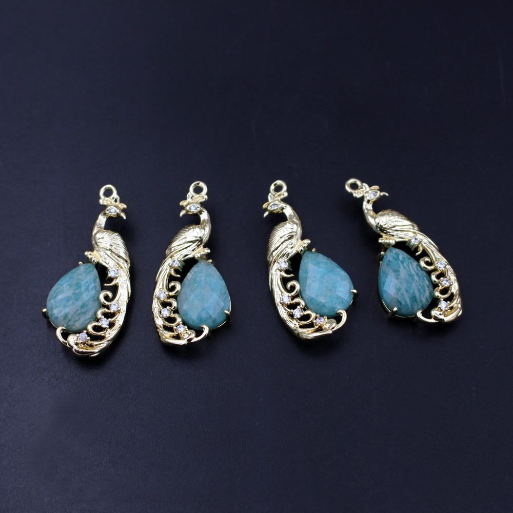 Women'S Yellow Accessories - 4pcs DIY Jewelry Accessories CZ Faceted
