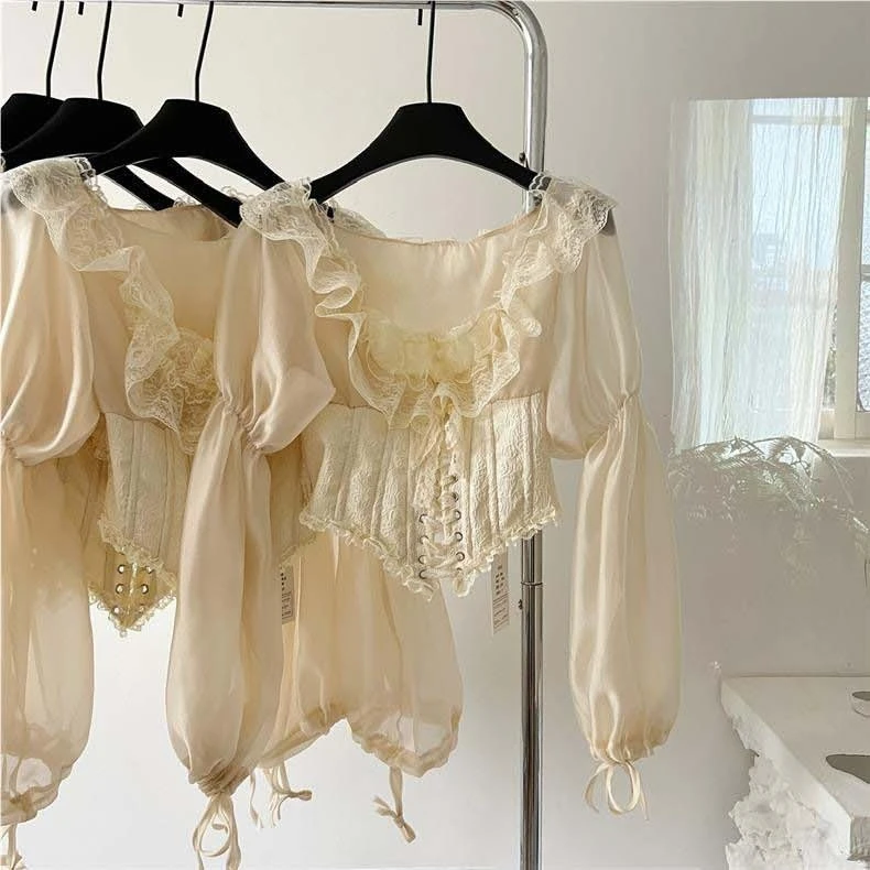 Women'S Accessories Louis Vuitton - Vintage Retro Chic Lace Satin Long