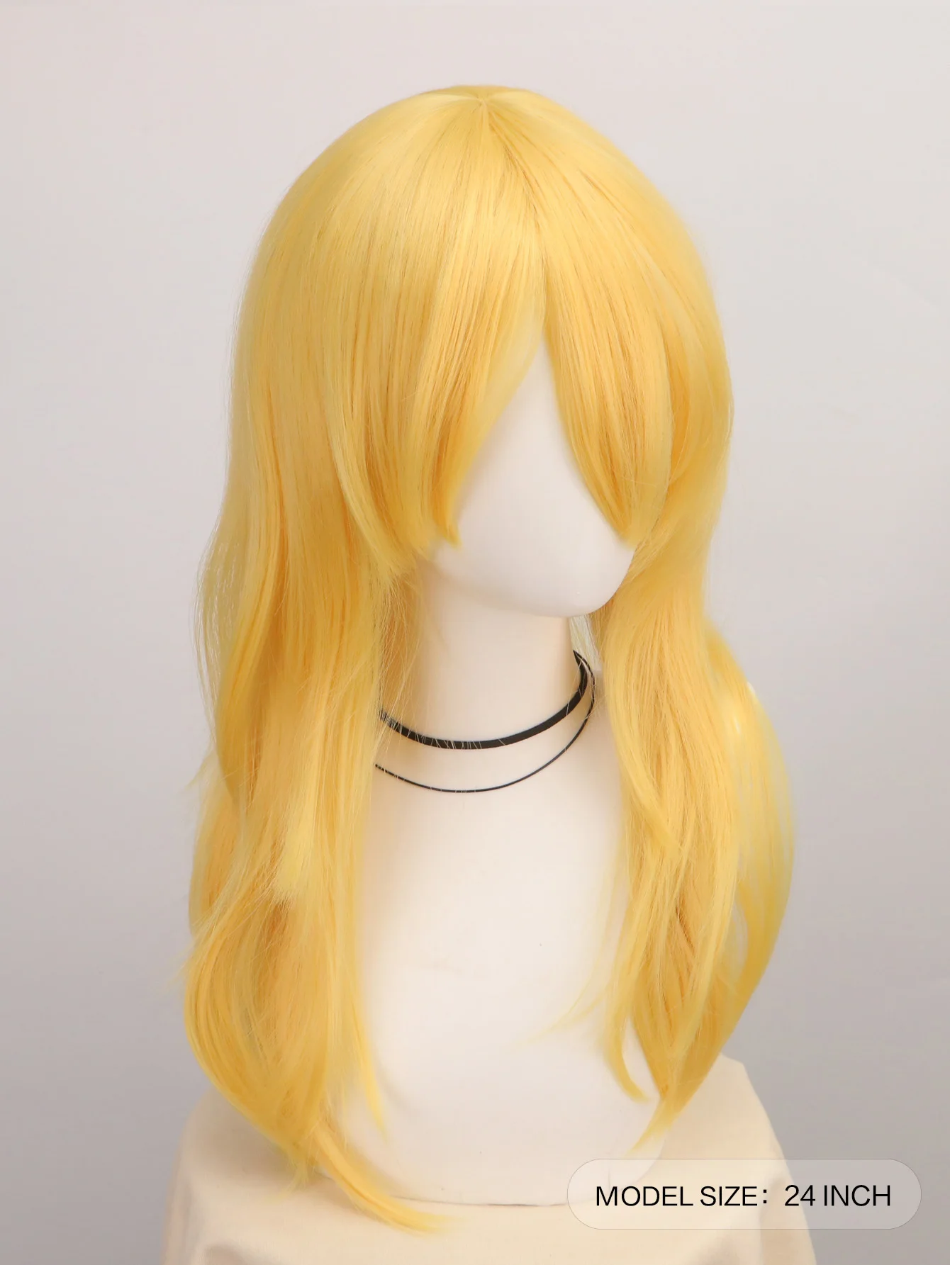 Women'S Yellow Accessories - Yellow Long Great Wavy Curly Cosplay