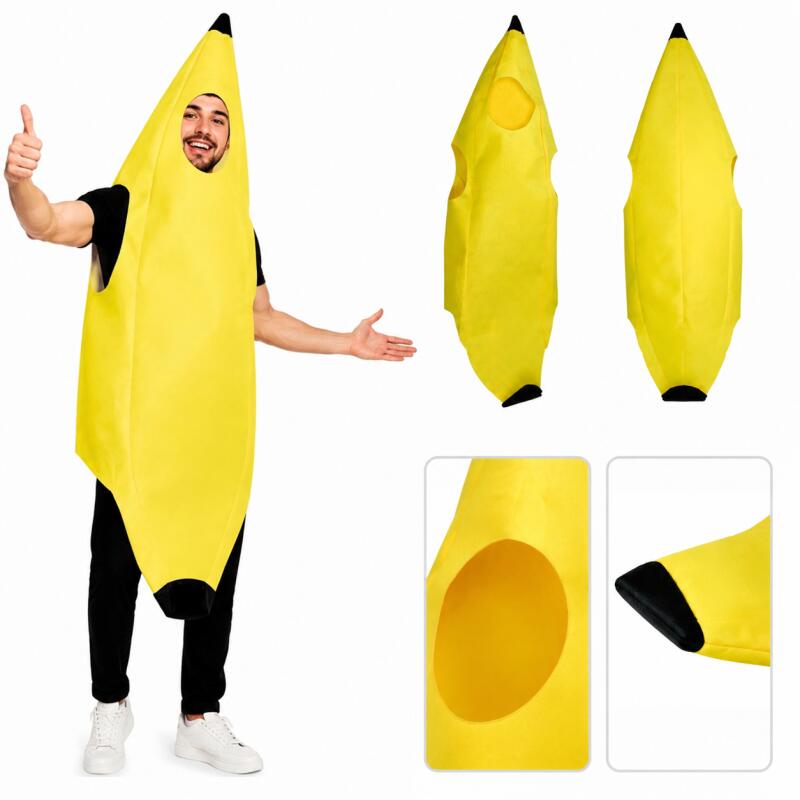 Women'S Yellow Accessories - Adult Banana Costume Funny Fruit Jumpsuit