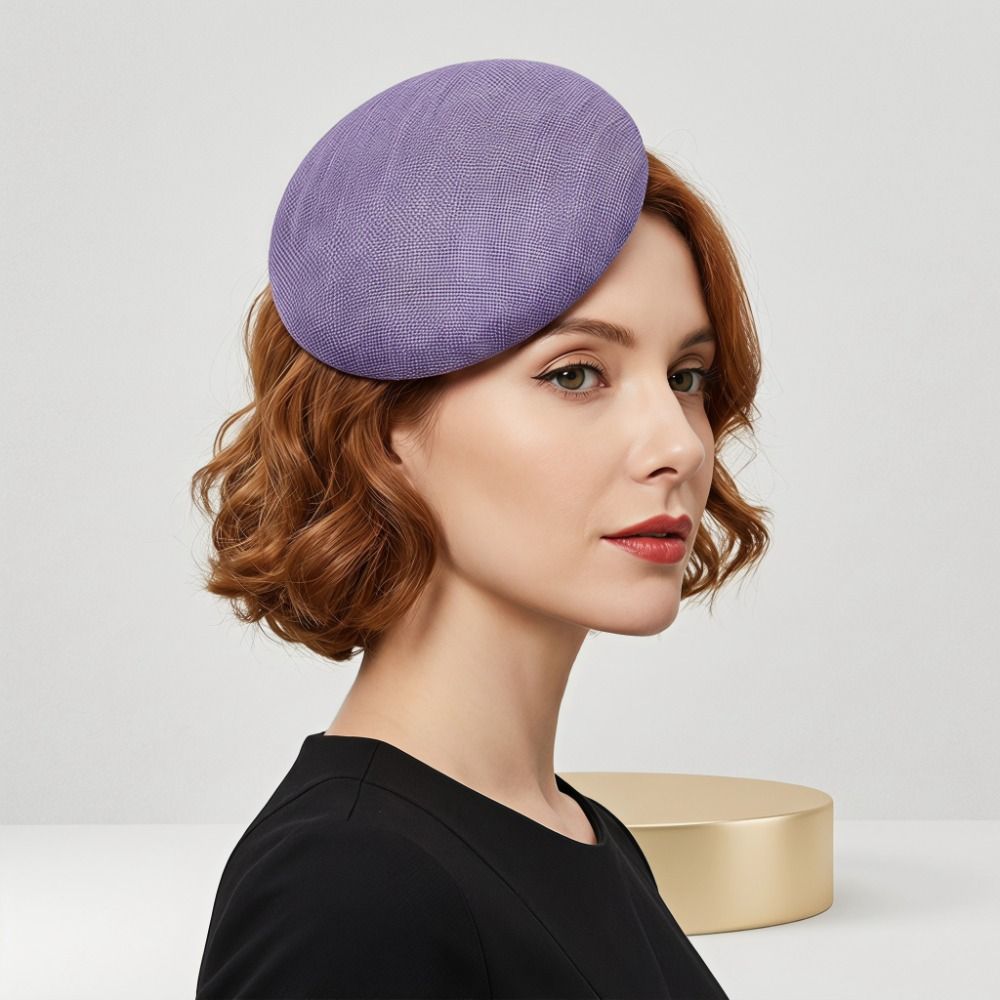 Women'S Accessories In The 1920S - Solid Color Fascinator Base Wide Brim