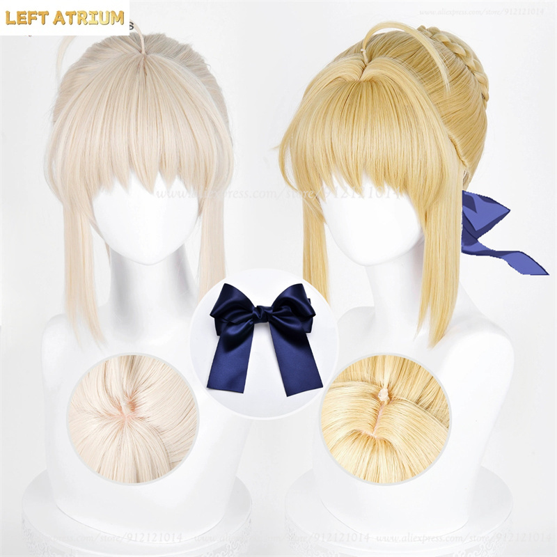 Women'S Yellow Accessories - Saber Altria Pendragon Cosplay Wig Golden