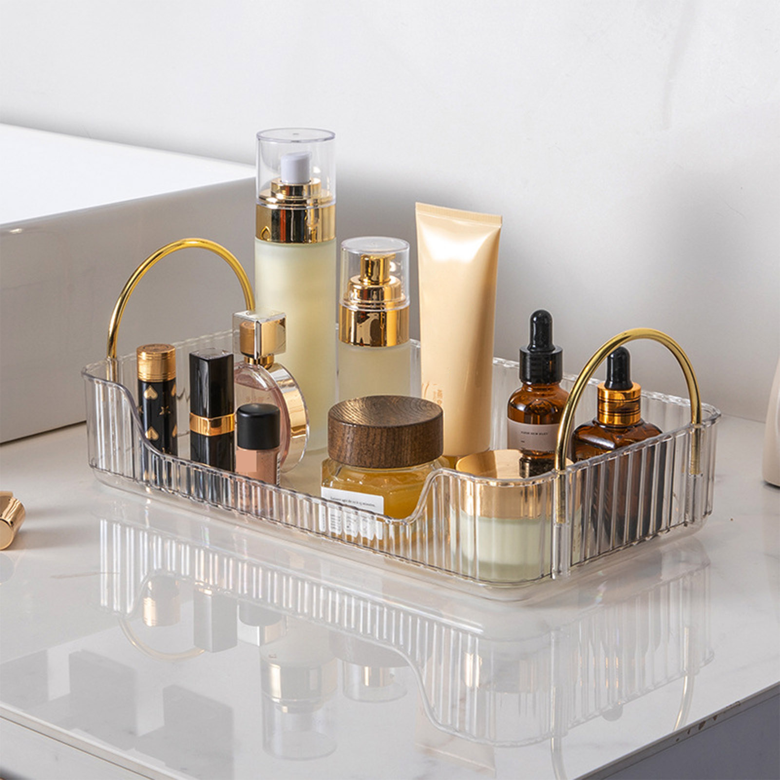 Bathroom Organizer Rack Light  - Women'S Vanity Accessories ulasan dan harga