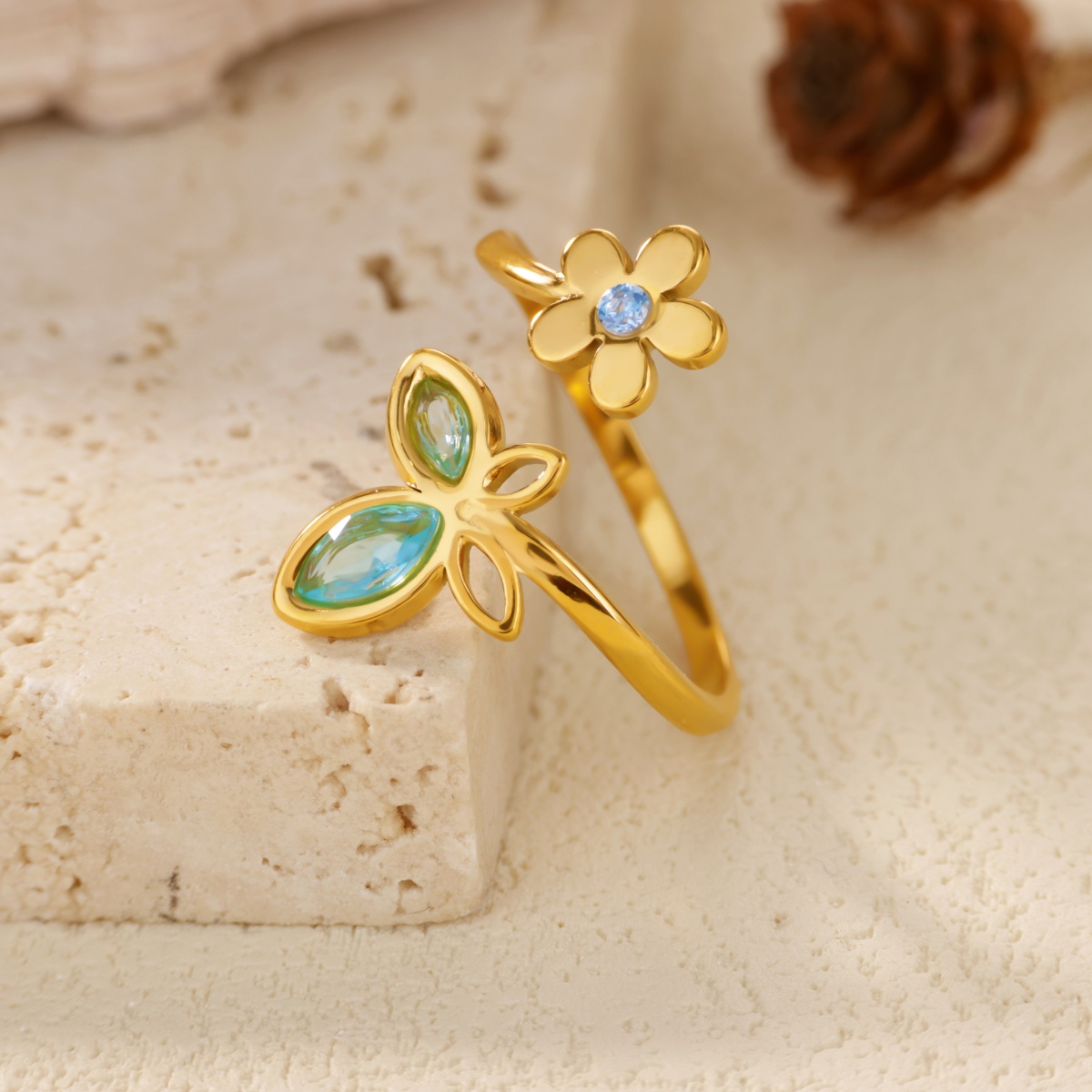 Adjustable Flower Rings for Wo - Women'S Accessories Trends 2026 ulasan dan harga