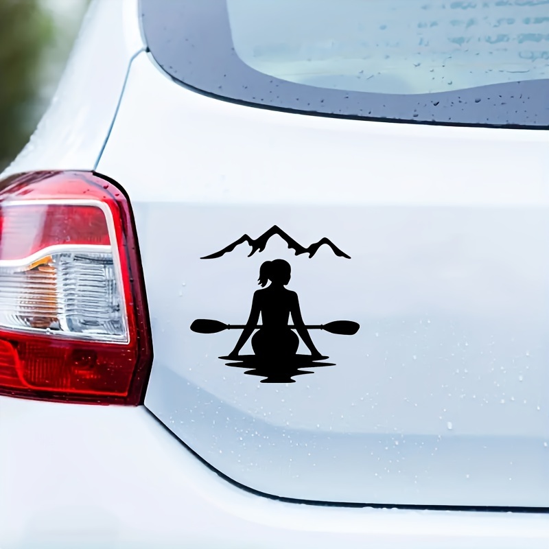 1pc Women Kayaker Car Sticker  - Women'S Kayak Accessories ulasan dan harga