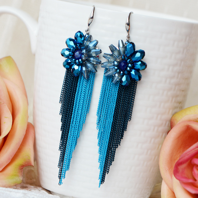 Rice bead earrings Tassels Cry - Tassel Earrings Boho ulasan dan harga
