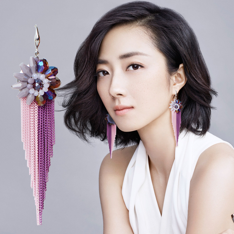 Rice bead earrings Tassels Cry - Tassel Earrings Boho ulasan dan harga