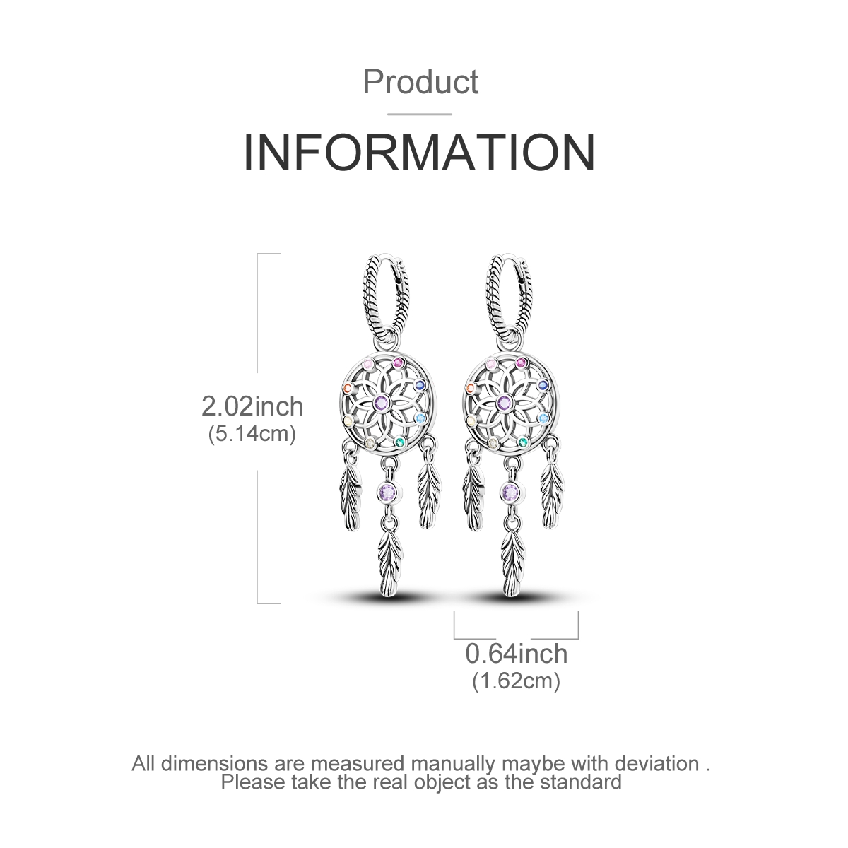 925 Sterling Silver Dreamcatch - Tassel Earrings Boho ulasan dan harga