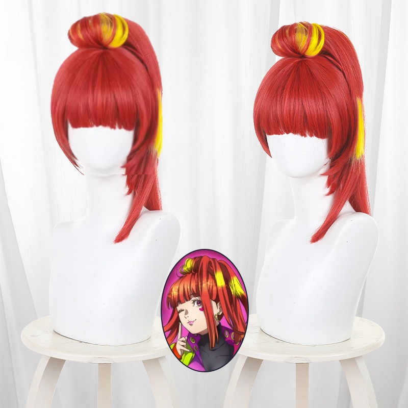 Anime Gnosia SQ Cosplay Wig Br - Women'S Yellow Accessories ulasan dan harga