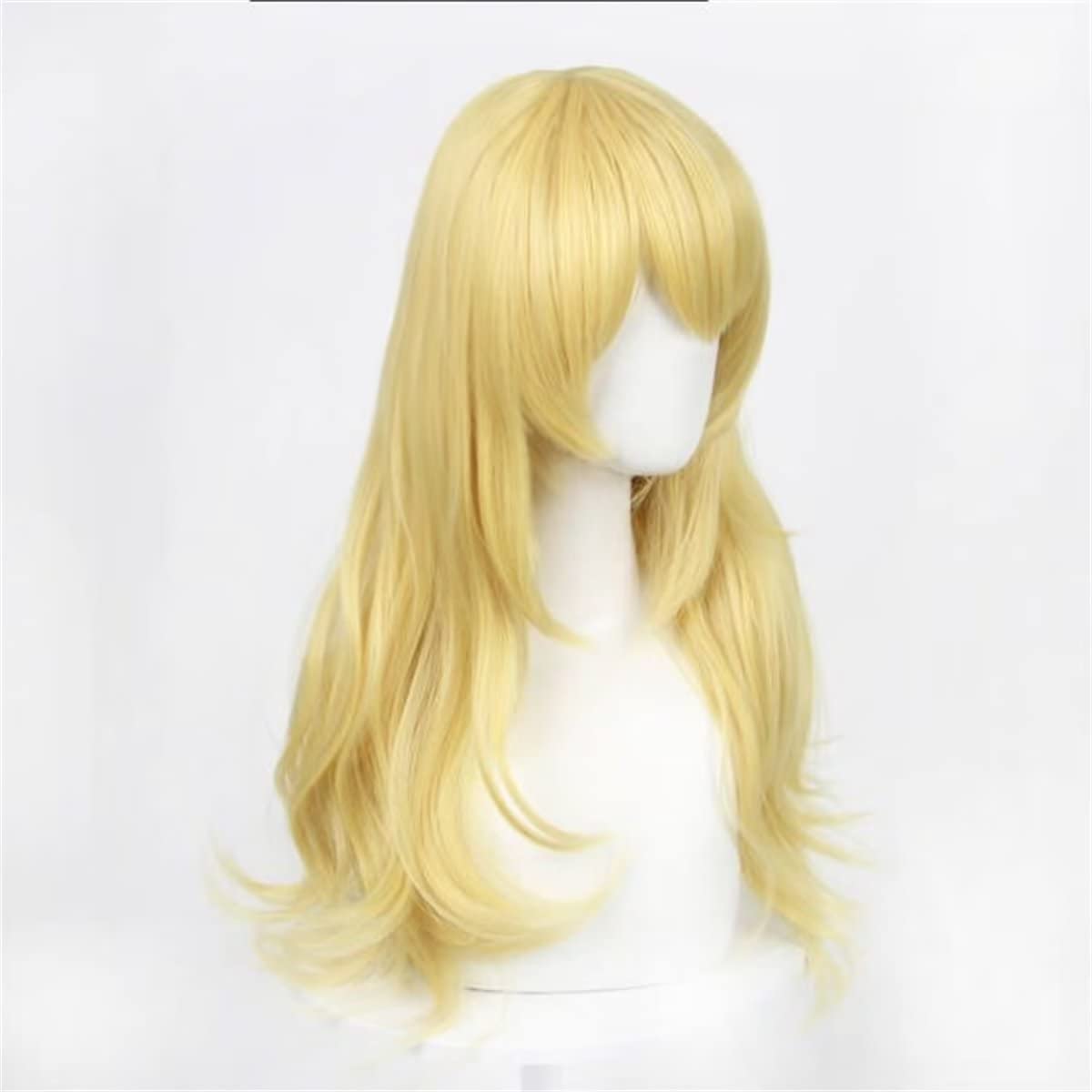 60cm Long Yellow Blonde Loose  - Women'S Yellow Accessories ulasan dan harga