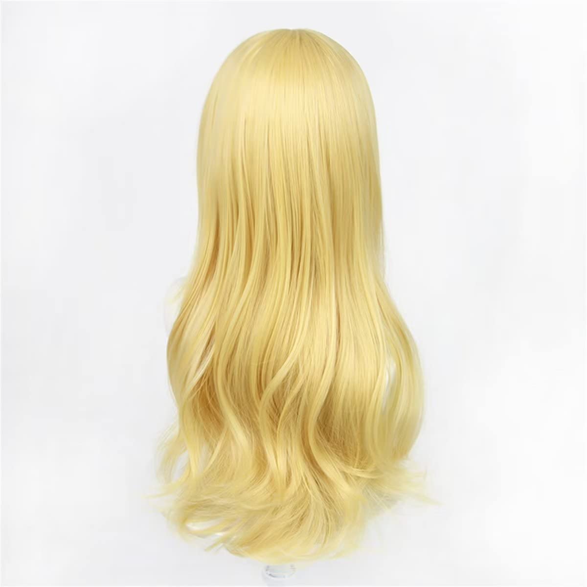 60cm Long Yellow Blonde Loose  - Women'S Yellow Accessories ulasan dan harga