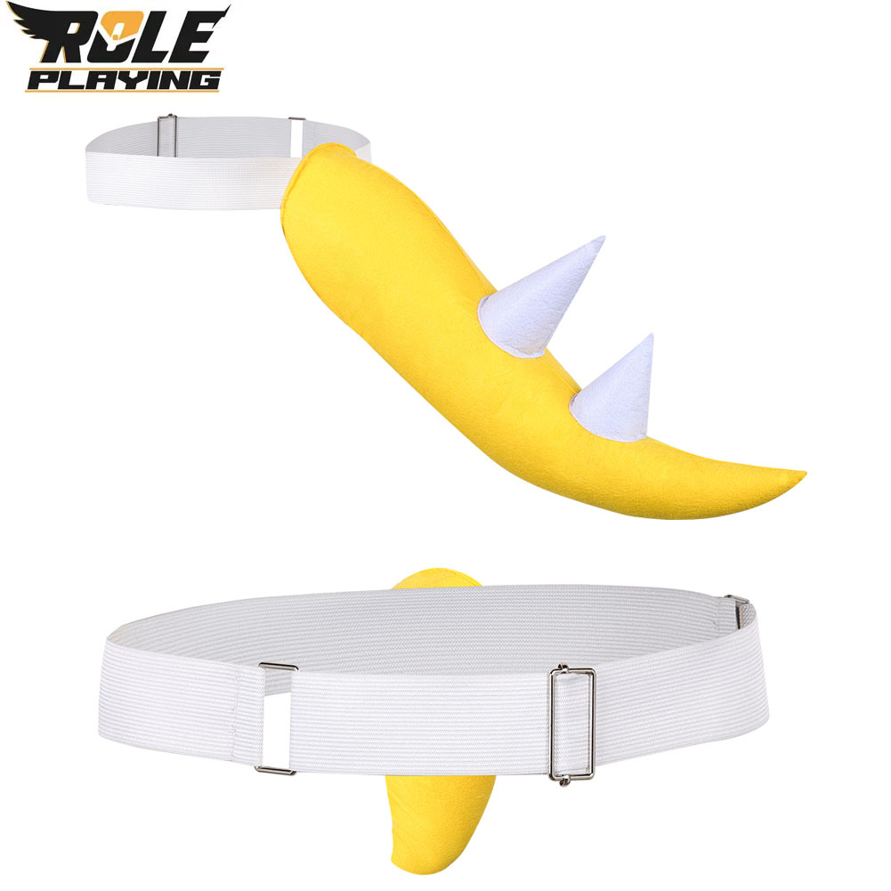 Bowser Jr Cosplay Yellow Tail  - Women'S Yellow Accessories ulasan dan harga
