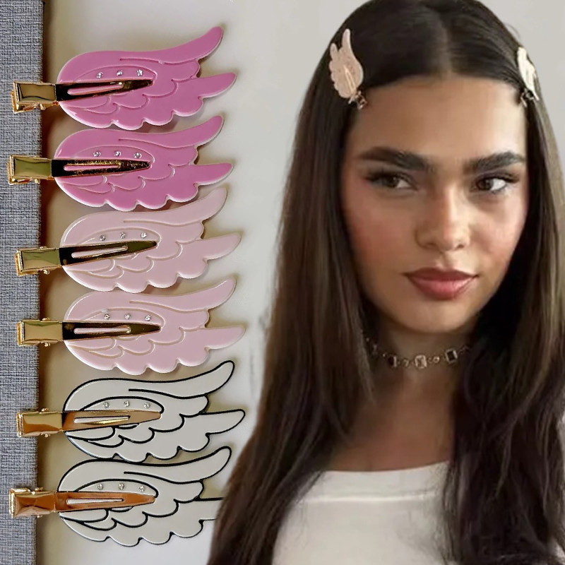 1/2pcs Cute Wings Hairpin Fun  - Women'S Vanity Accessories ulasan dan harga