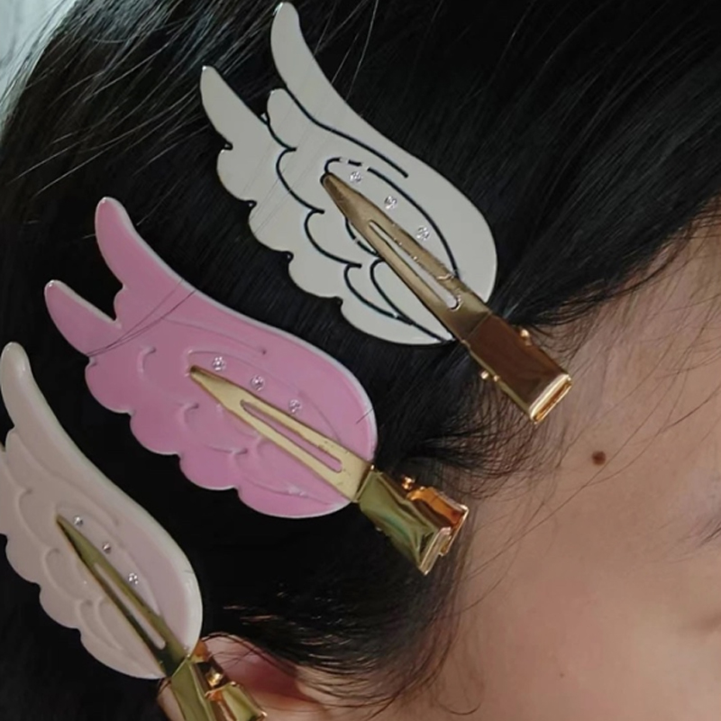 1/2pcs Cute Wings Hairpin Fun  - Women'S Vanity Accessories ulasan dan harga