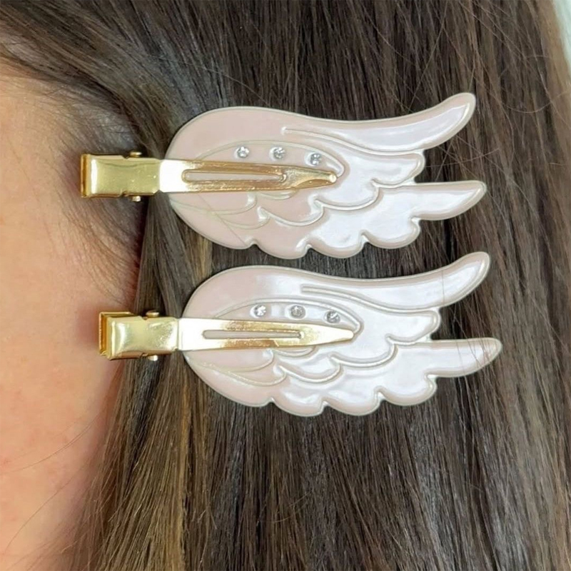 1/2pcs Cute Wings Hairpin Fun  - Women'S Vanity Accessories ulasan dan harga