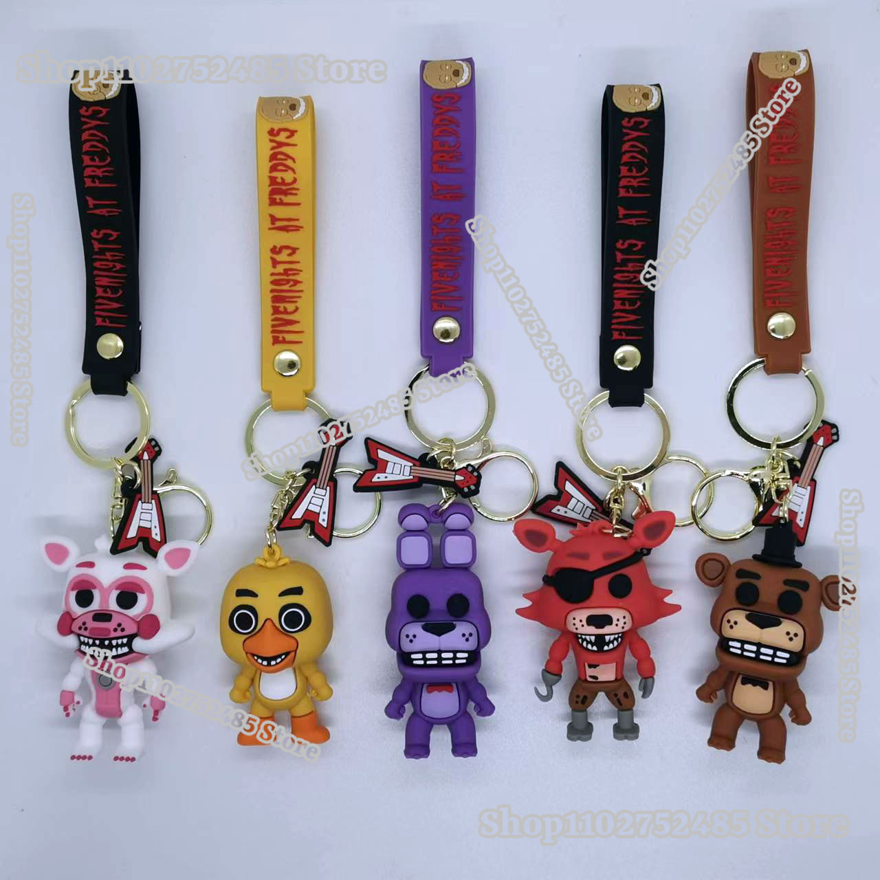 5pcs Cartoon Anime FNAF Figure - Women'S Key Accessories ulasan dan harga