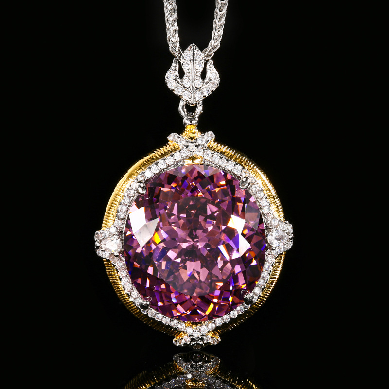 Sparkling 5A Grade Pendant Nec - Women'S Yellow Accessories ulasan dan harga