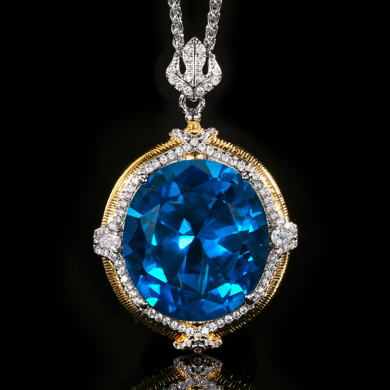 Sparkling 5A Grade Pendant Nec - Women'S Yellow Accessories ulasan dan harga