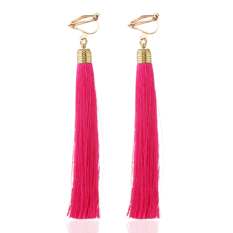 12cm&5.1'' Long Tassel Fiber C - Tassel Earrings Boho ulasan dan harga