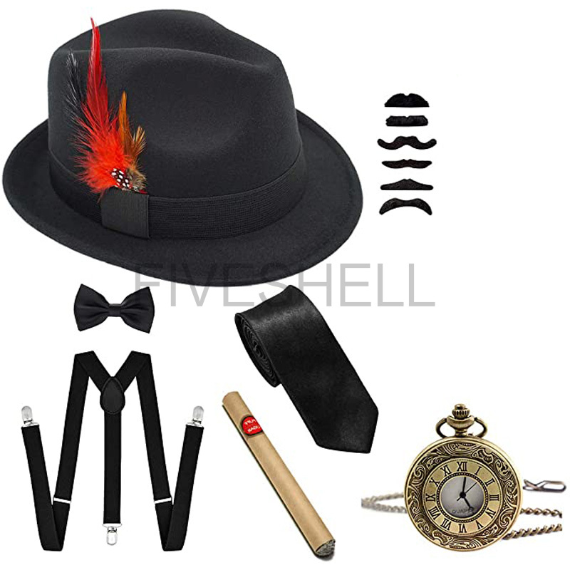 Mens 1920s Gatsby Gangster Cos - Women'S Accessories In The 1920S ulasan dan harga