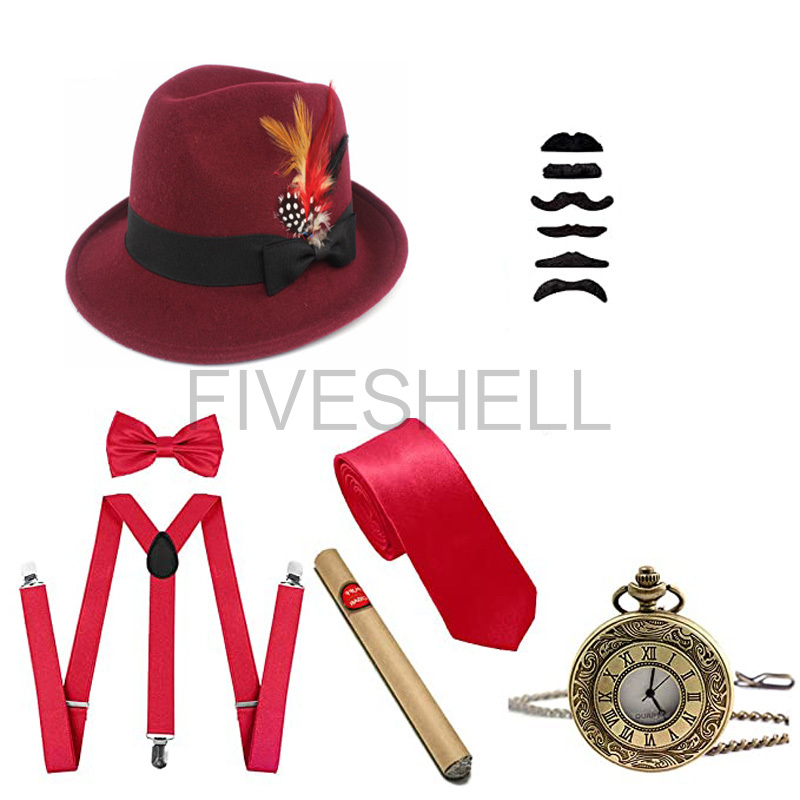 Mens 1920s Gatsby Gangster Cos - Women'S Accessories In The 1920S ulasan dan harga