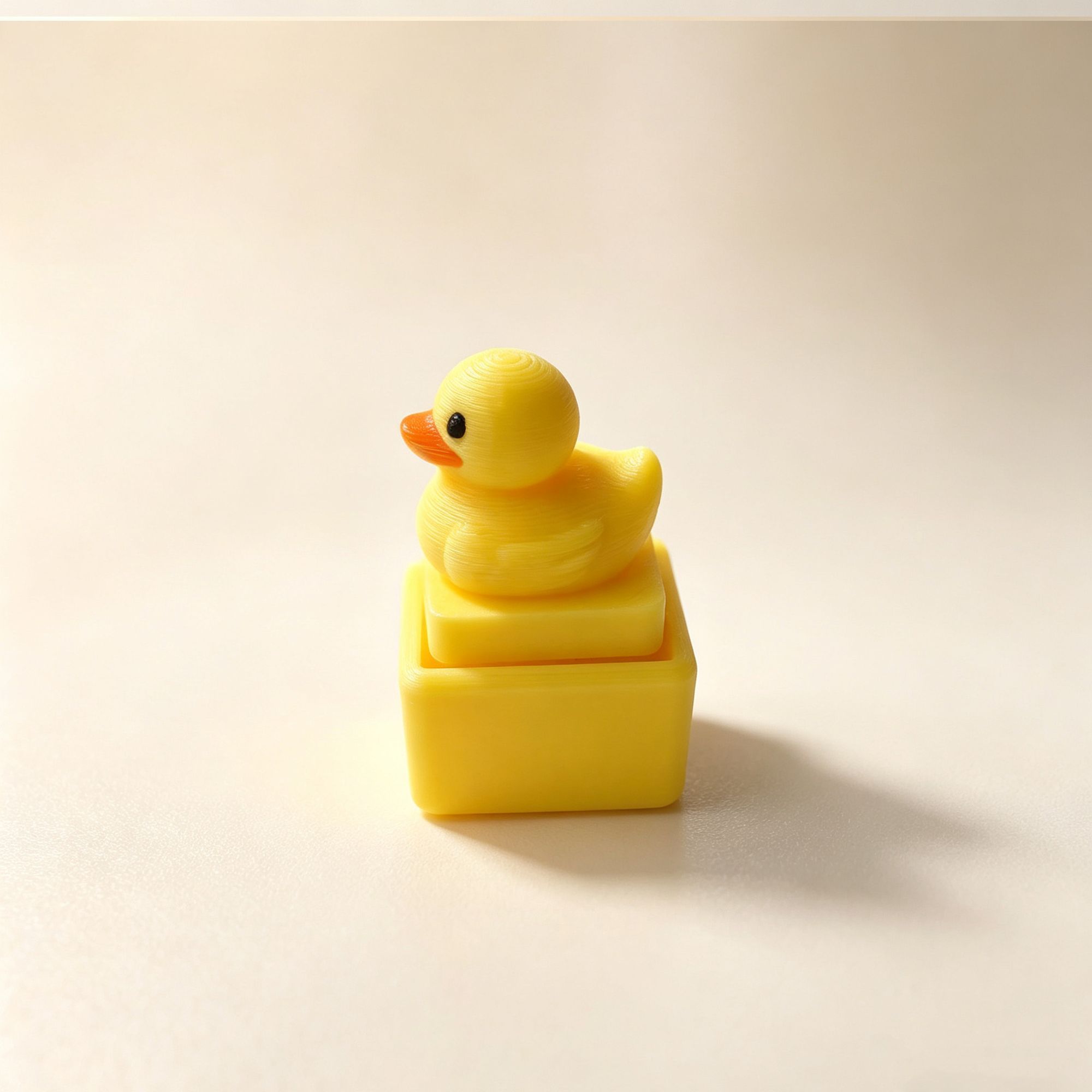 Cute Yellow Duck Press Keychai - Women'S Yellow Accessories ulasan dan harga