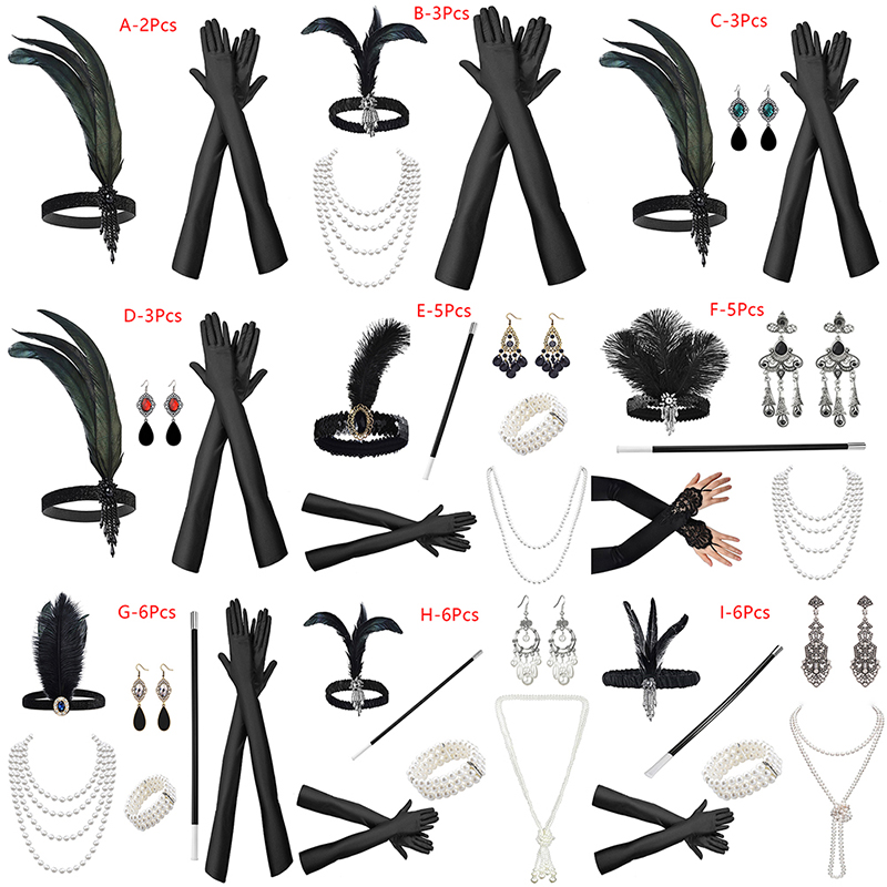 1920's Cosplay Flapper Hallowe - Women'S Accessories In The 1920S ulasan dan harga