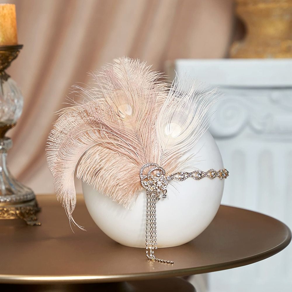 Retro Vintage Feather Headband - Women'S Accessories In The 1920S ulasan dan harga