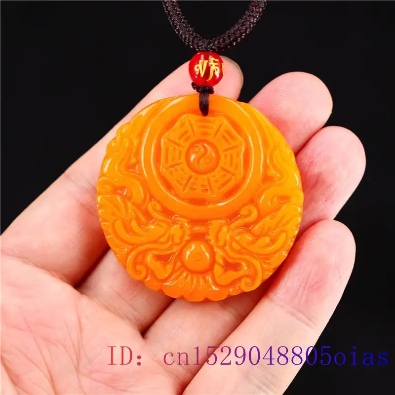 Yellow Jade Dragon Pendant Gif - Women'S Yellow Accessories ulasan dan harga