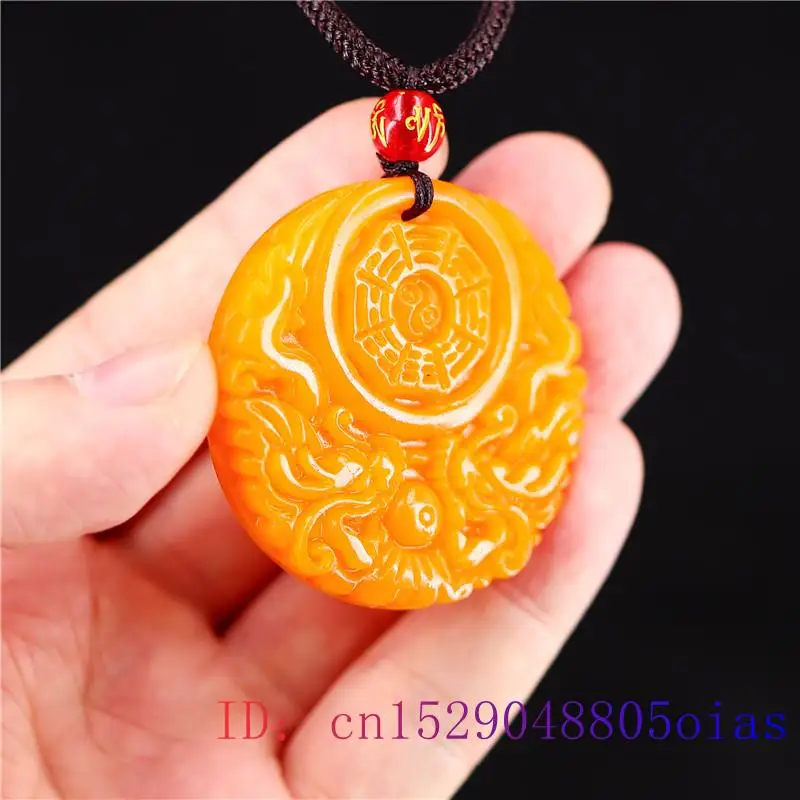 Yellow Jade Dragon Pendant Gif - Women'S Yellow Accessories ulasan dan harga