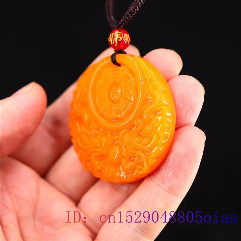 Yellow Jade Dragon Pendant Gif - Women'S Yellow Accessories ulasan dan harga