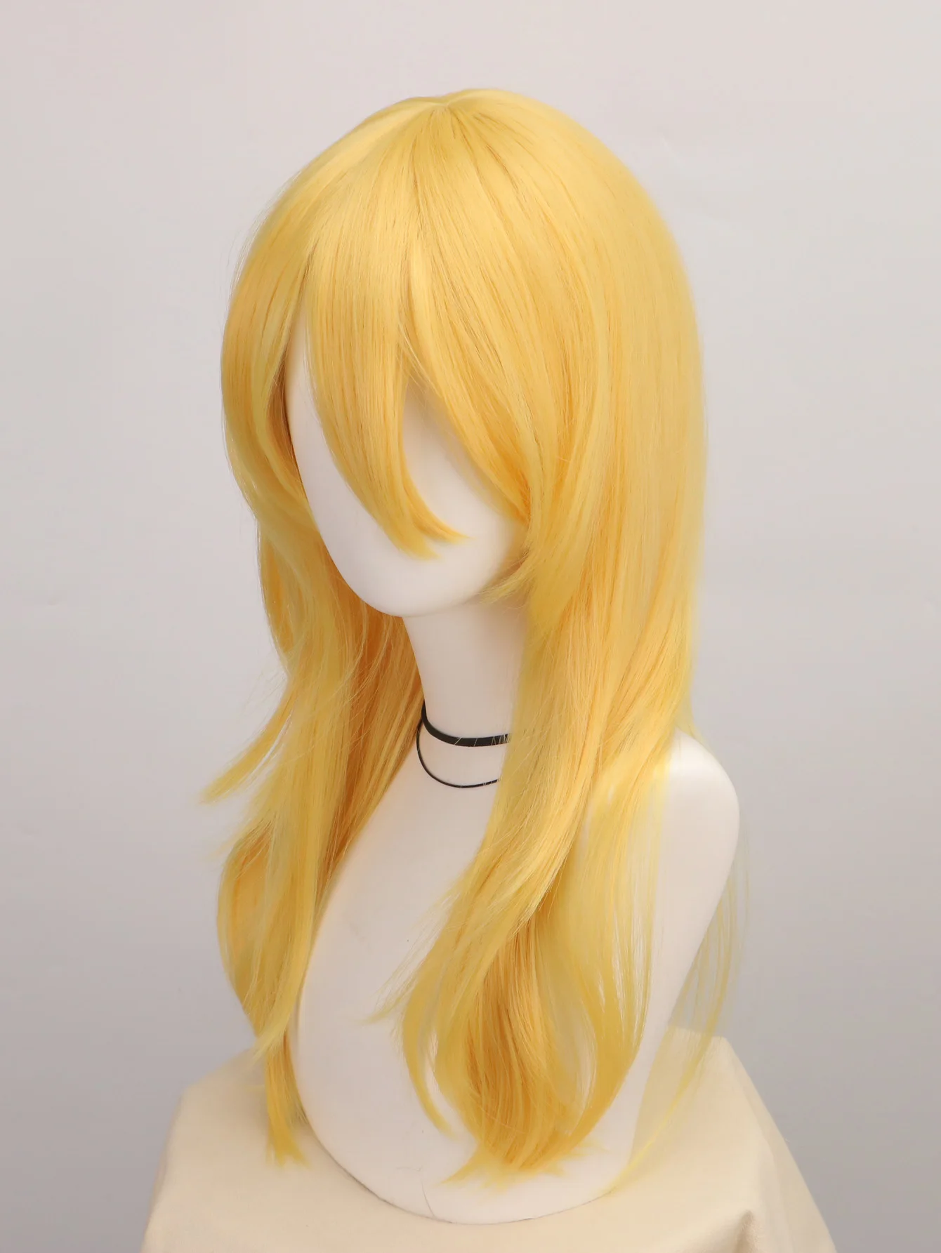 Yellow Long Great Wavy Curly C - Women'S Yellow Accessories ulasan dan harga