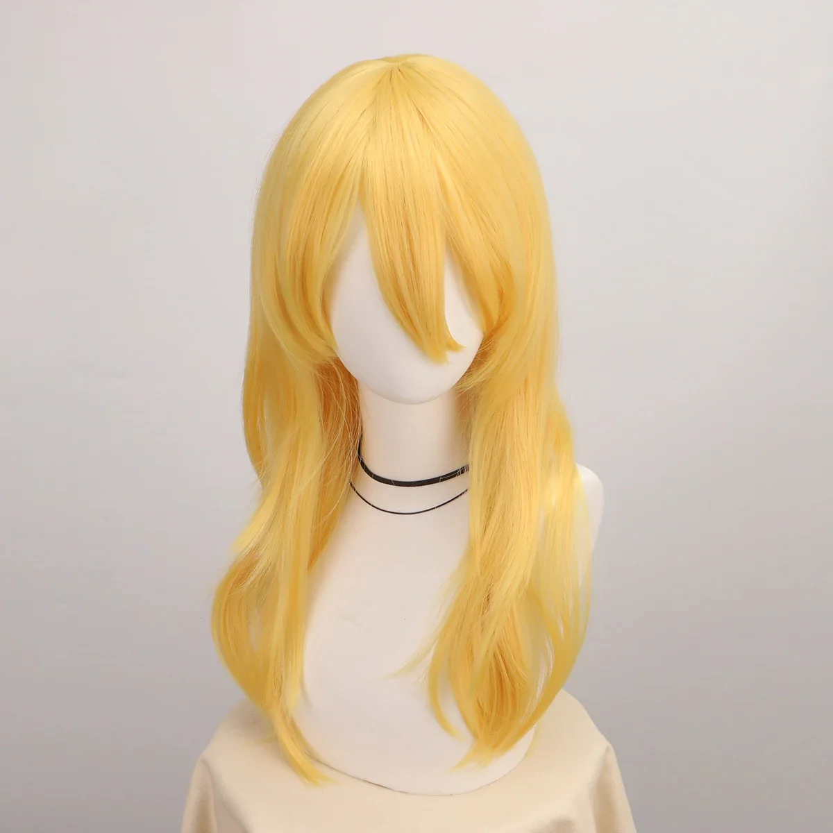 Yellow Long Great Wavy Curly C - Women'S Yellow Accessories ulasan dan harga