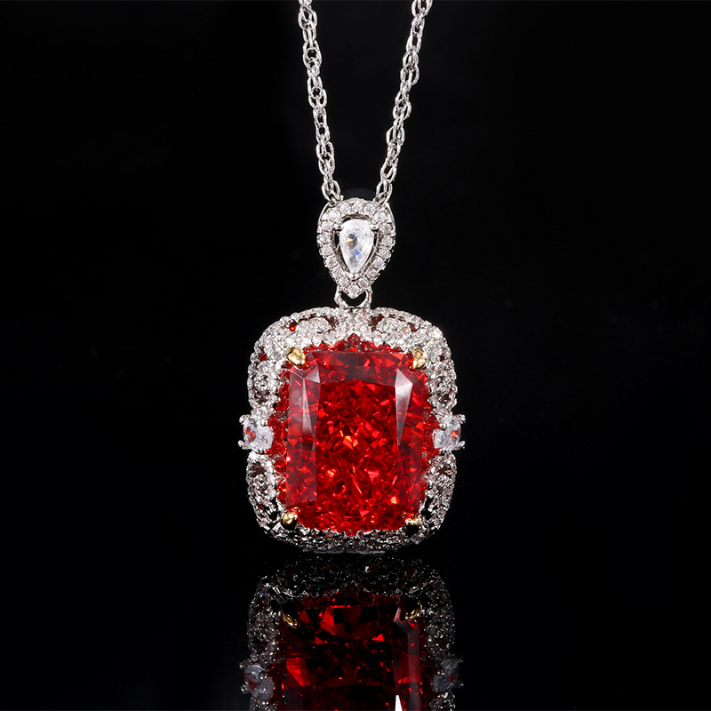 Ice Flowers Cut Pendant Neckla - Women'S Yellow Accessories ulasan dan harga