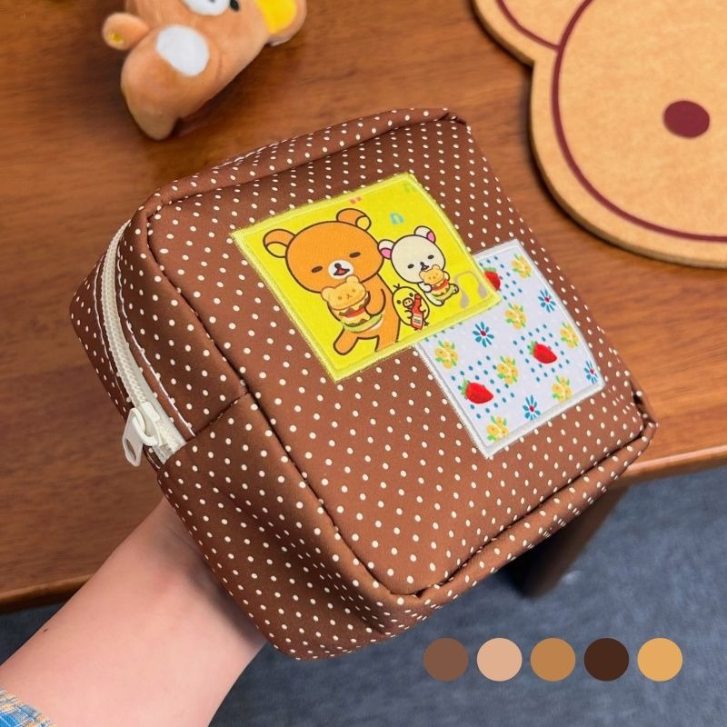 Kawaii Rilakkuma Brown Polka D - Women'S Vanity Accessories ulasan dan harga
