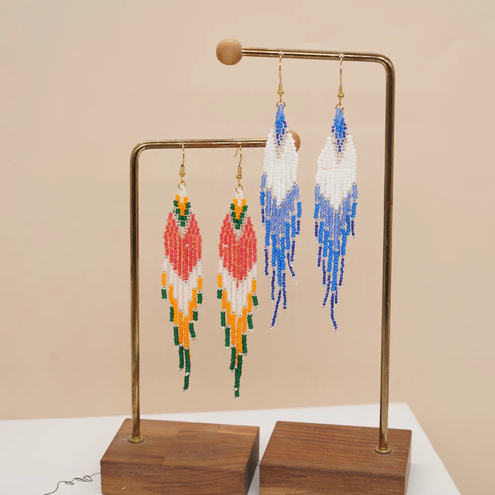 Beaded earrings Tassel Origina - Tassel Earrings Boho ulasan dan harga