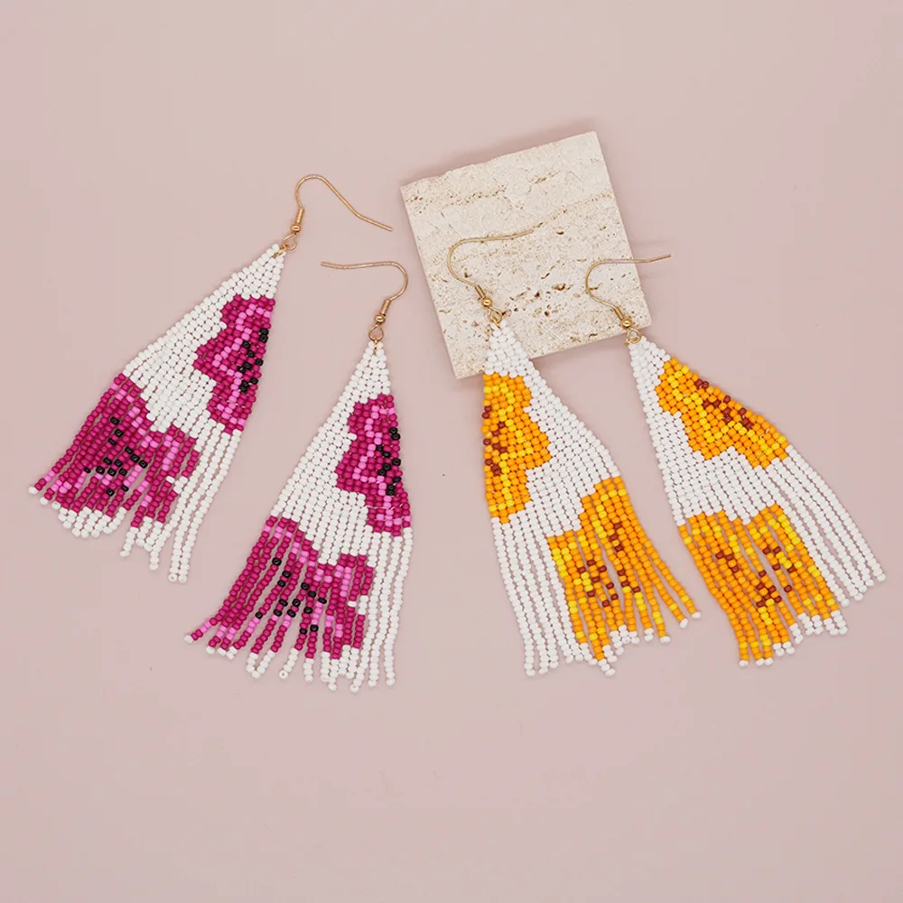 Beaded earrings Tassel Origina - Tassel Earrings Boho ulasan dan harga