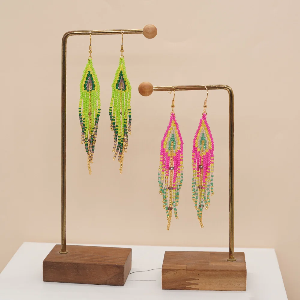 Beaded earrings Tassel Origina - Tassel Earrings Boho ulasan dan harga