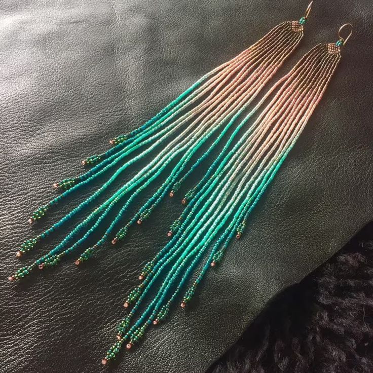 Rice bead earrings Gradient co - Tassel Earrings Boho ulasan dan harga