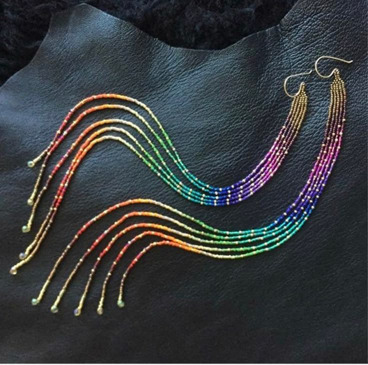 Rice bead earrings Gradient co - Tassel Earrings Boho ulasan dan harga