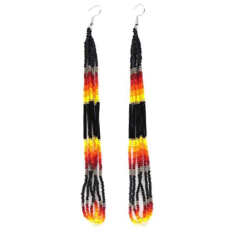 Rice bead earrings Gradient co - Tassel Earrings Boho ulasan dan harga