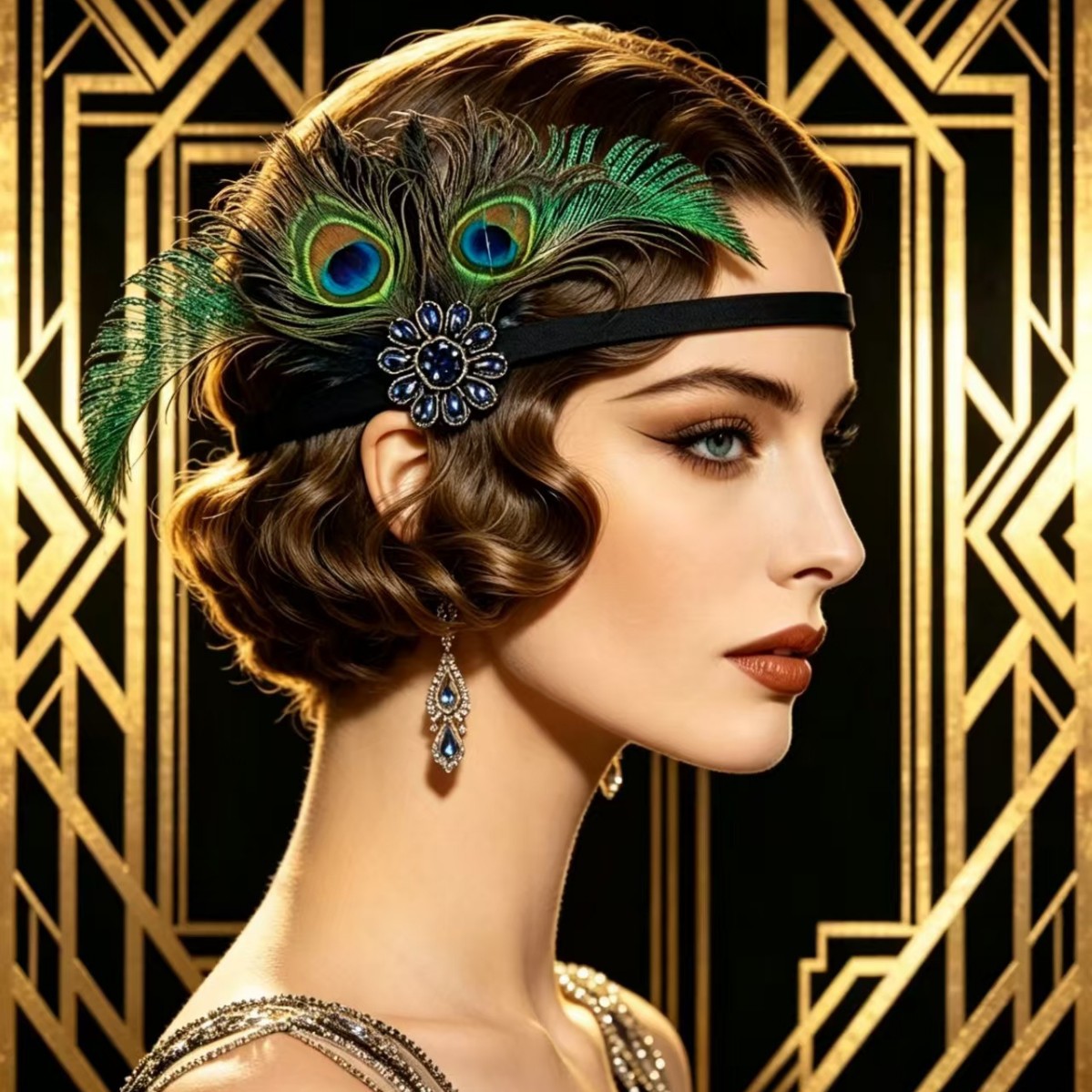 1920s Flapper Peacock Feather  - Women'S Accessories In The 1920S ulasan dan harga
