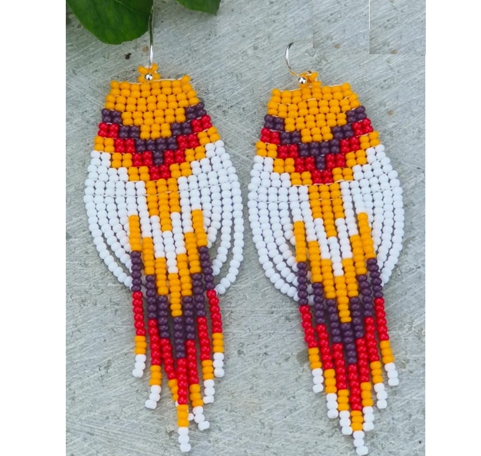 ZGMXR Rice bead earrings Geome - Tassel Earrings Boho ulasan dan harga