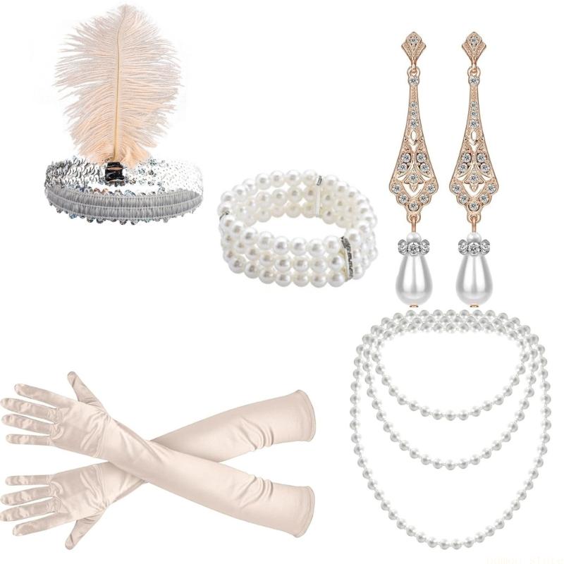 31BF Women 1920s Flapper Cospl - Women'S Accessories In The 1920S ulasan dan harga